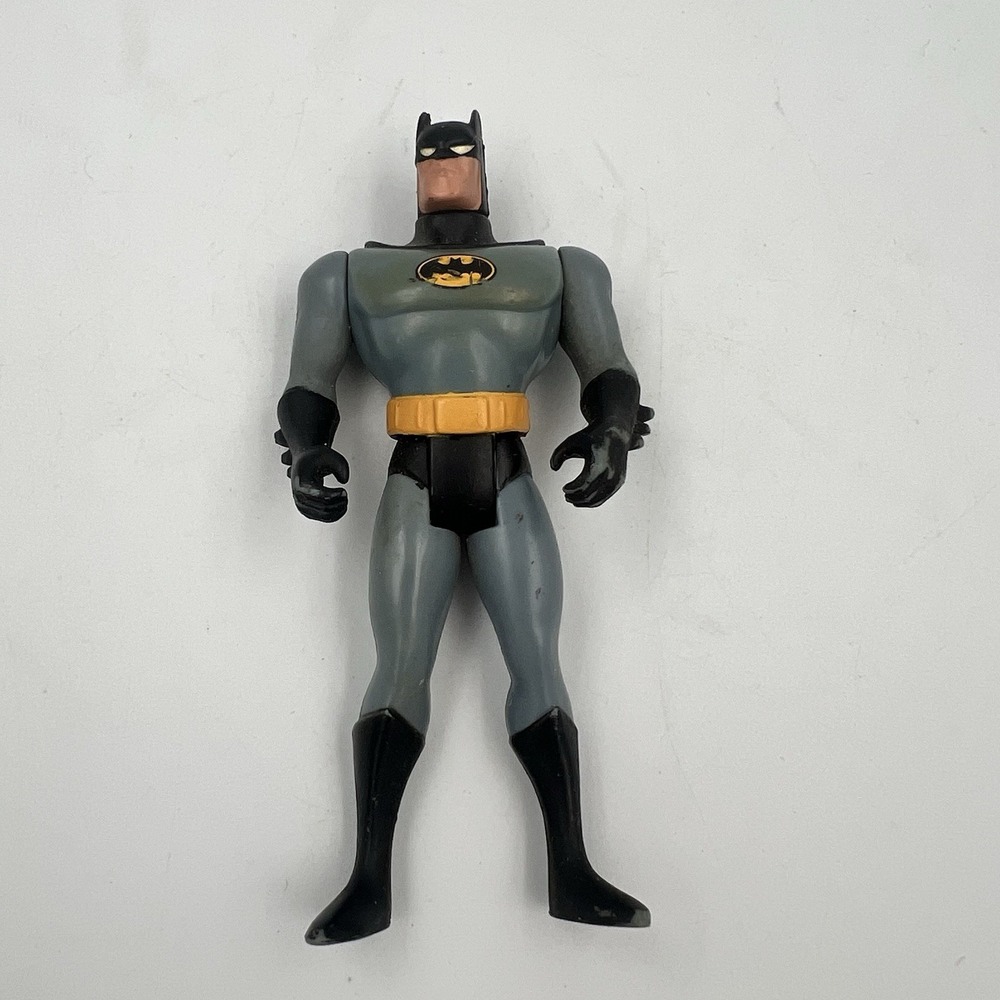 Vintage 1993 Kenner Animated Batman Combat Belt Figure 5" Black Grey